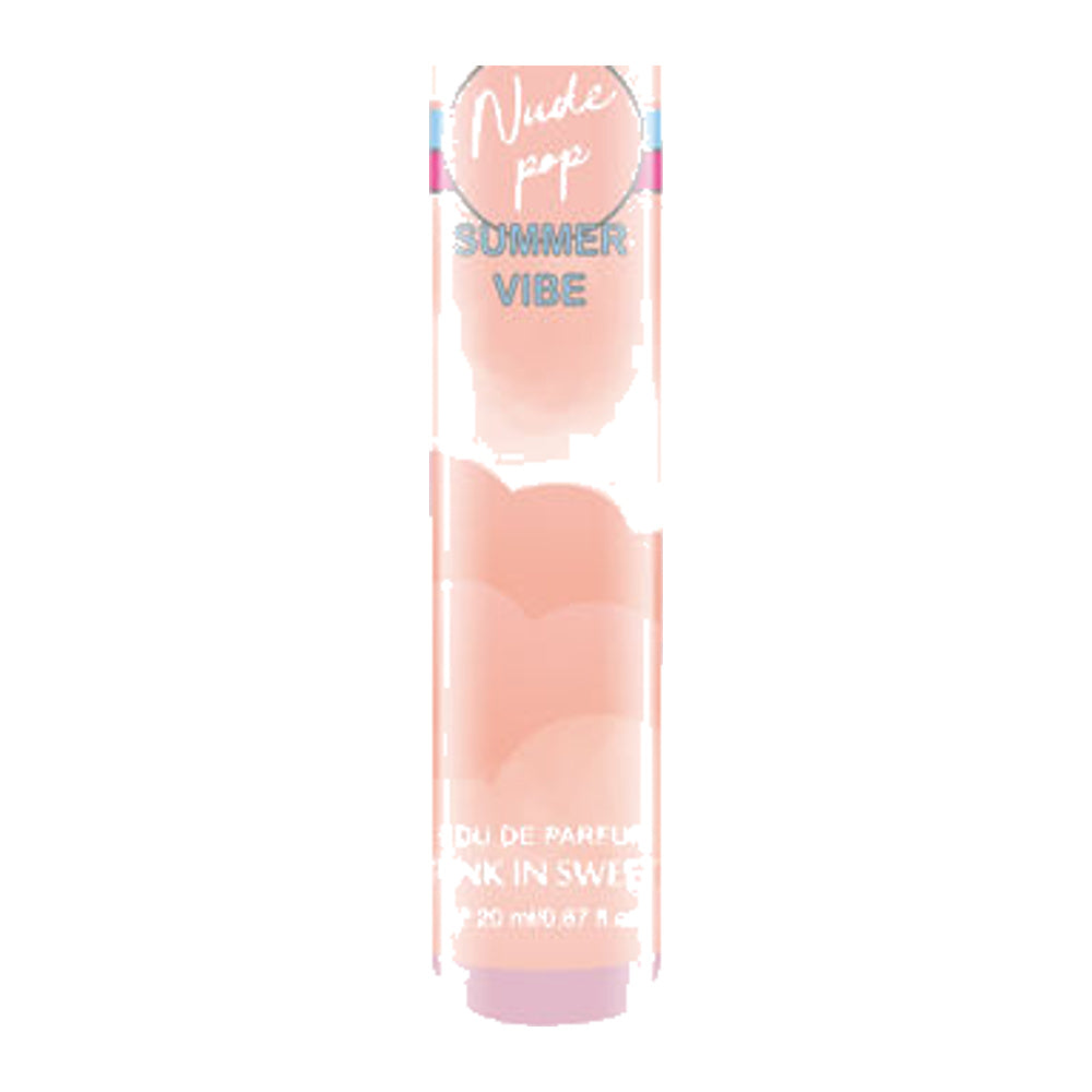 JP MODE body mist 20 ml peach bottle, lower detail