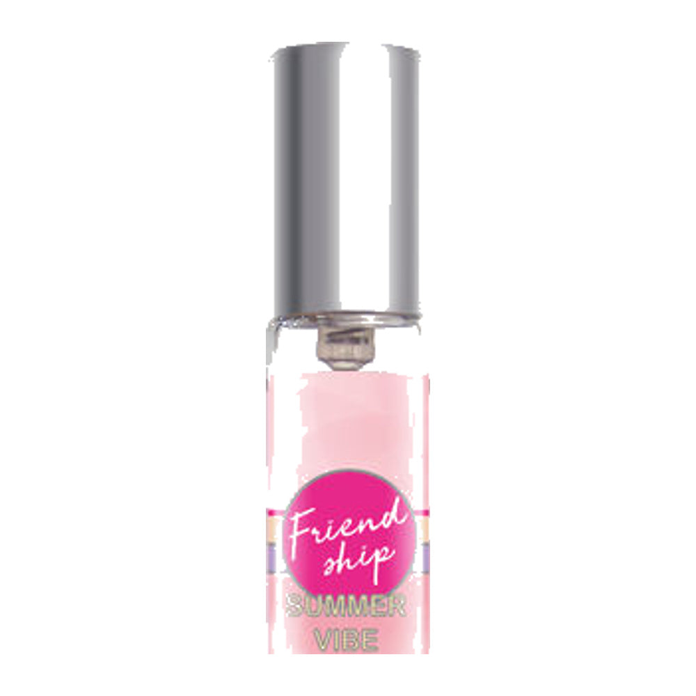 JP MODE body mist 20 ml pink bottle, upper detail